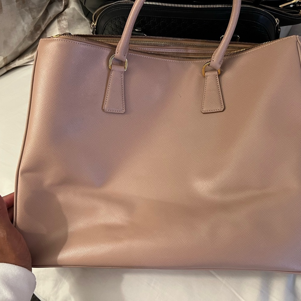 Prada Saffiano Nude Tote - Picture 2 of 7